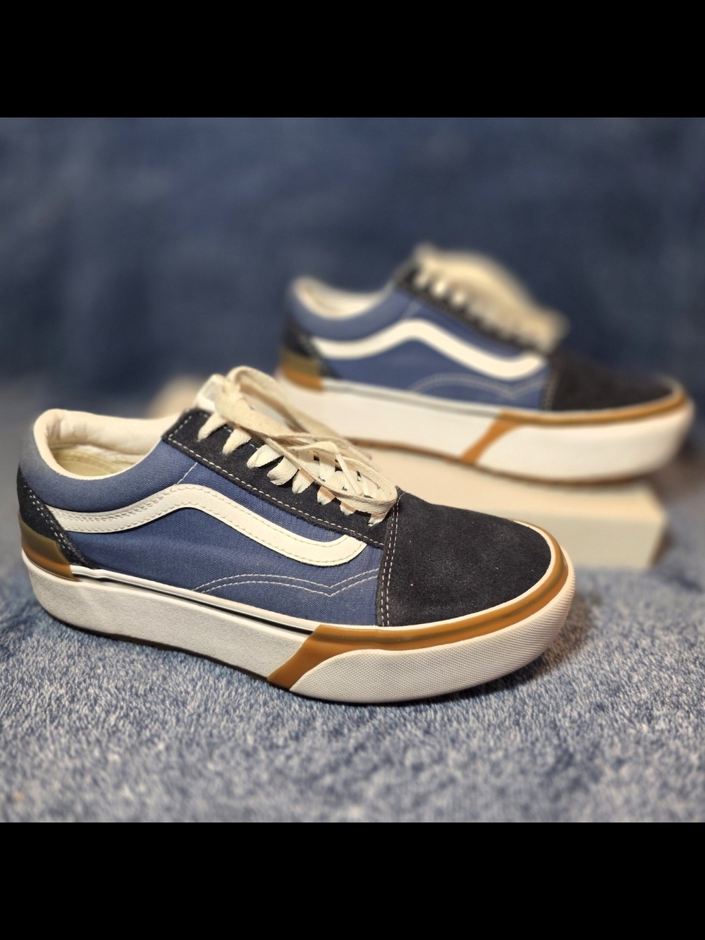 Vans Old Skool Stacked (Navy/True White)